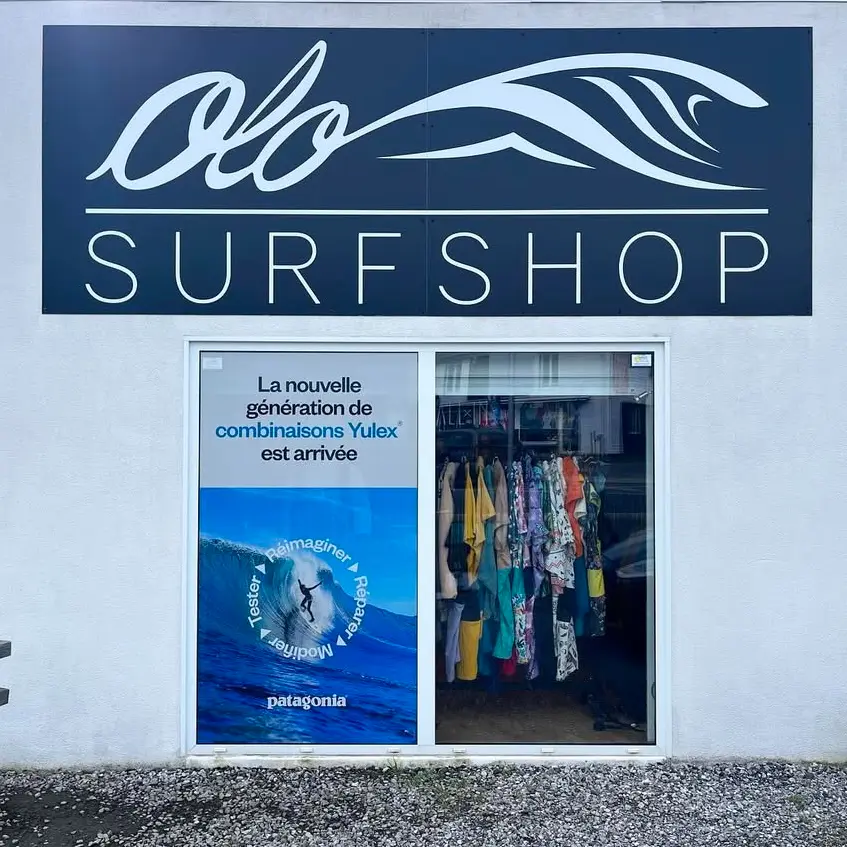 Enseigne personnalisée extérieure d'un magasin de surf