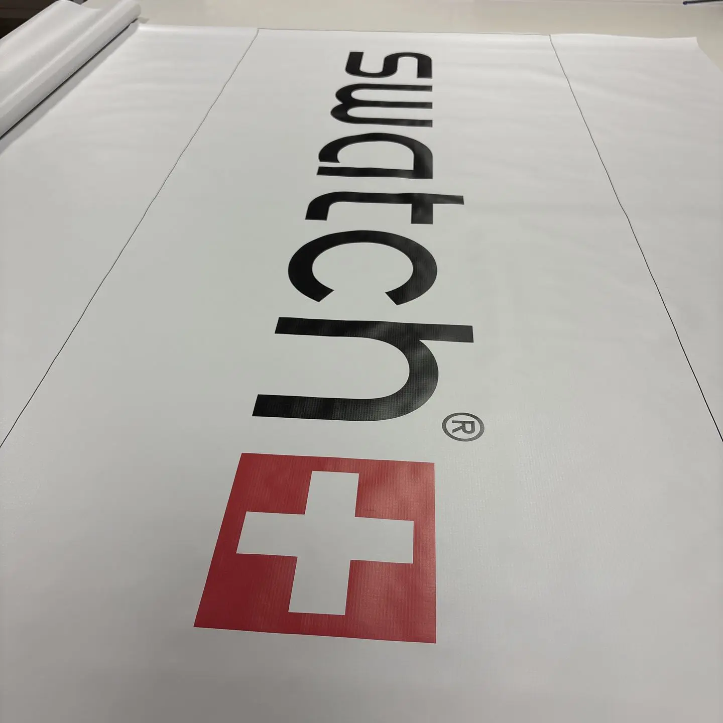 Réalisation et découpe d'une bâche grand format