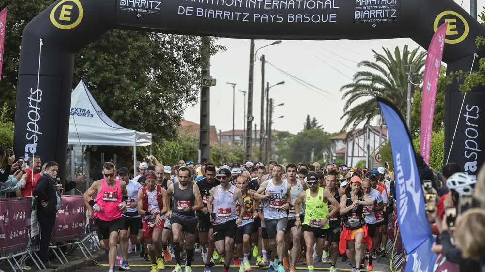 Course du marathon international de Biarritz
