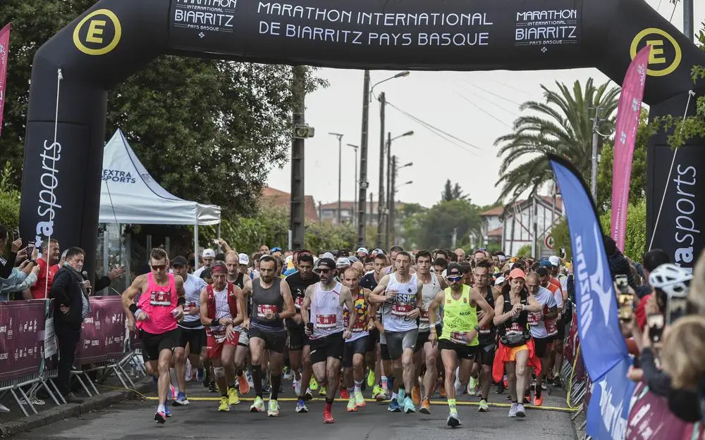 Course du marathon international de Biarritz