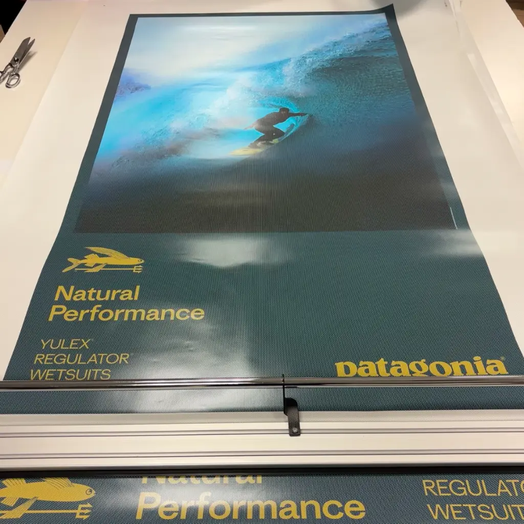 Affiche publicitaire grand format commerciale