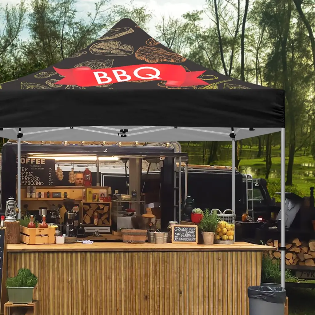 Tonnelle pliante sur mesure de restauration